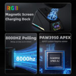8Khz Ultralight Gaming Mouse with RGB Magnetic Screen Charging Dock - Image 5